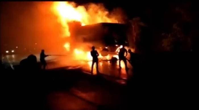 Six persons injured in a massive factory blast at Vadodara