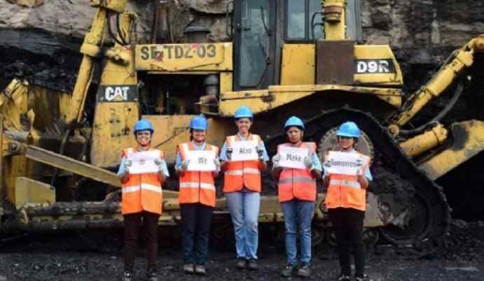 Tata Steel hired 16 women heavy earth moving machinery operators