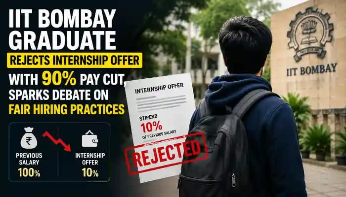 IIT Graduate Rejects Pay Cut Internship, Sparks Debate